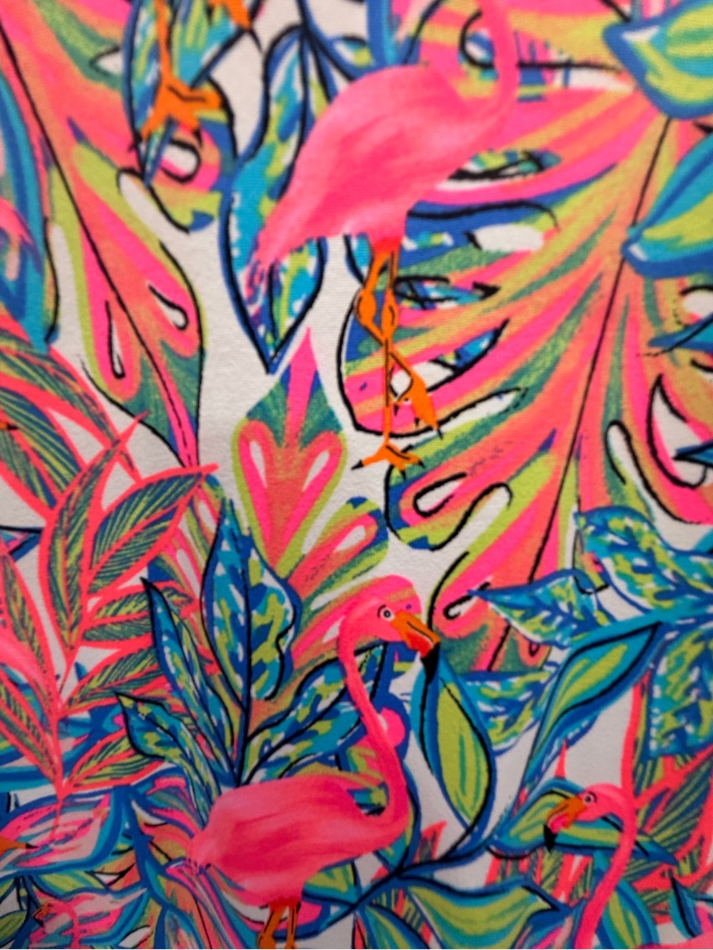 Lulu-B Pink Multicolor Tropical Print Sleeveless Dress - Picture 5 of 5
